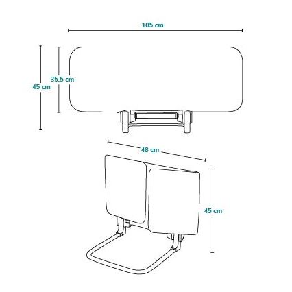 Lionelo -  Bett-Sicherheitsbarriere LORA dunkelgrau