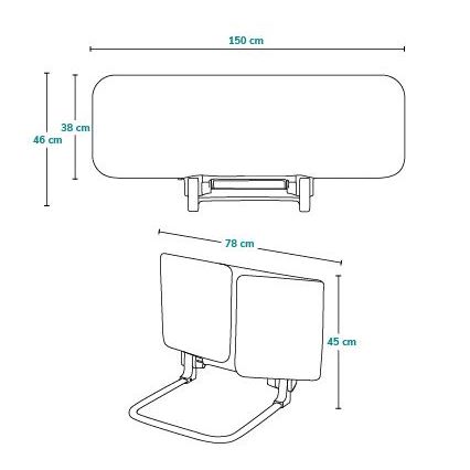 Lionelo -  Bett-Sicherheitsbarriere LORA XL grau