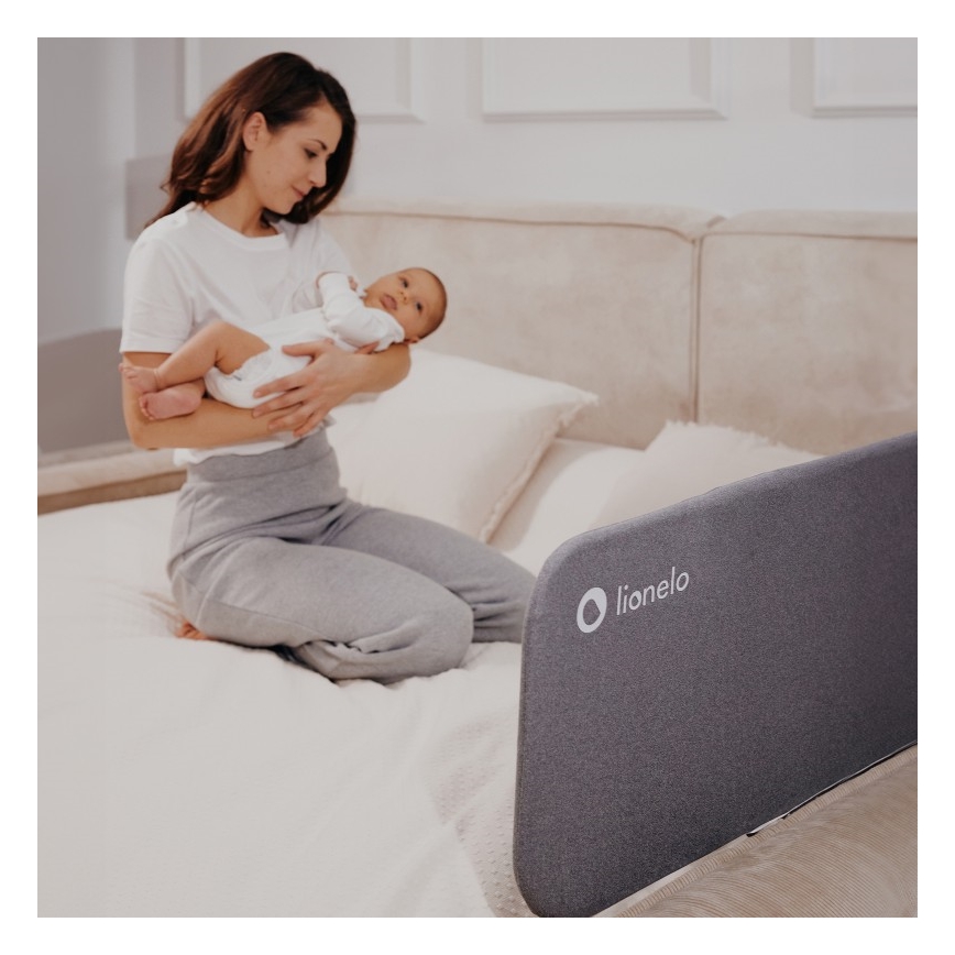 Lionelo - Bettschutzgitter LORA dunkelgrau