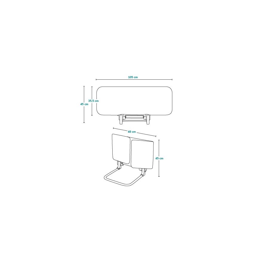 Lionelo - Bettschutzgitter LORA dunkelgrau