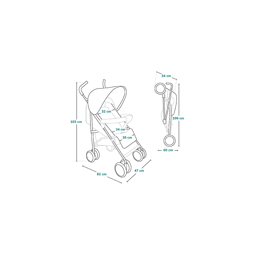 Lionelo - Buggy ELIA, grün