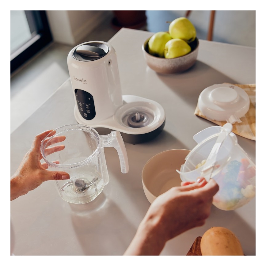 Lionelo - Dampfgarer 5-in-1 BABYMENU 110W/230V weiß/grau
