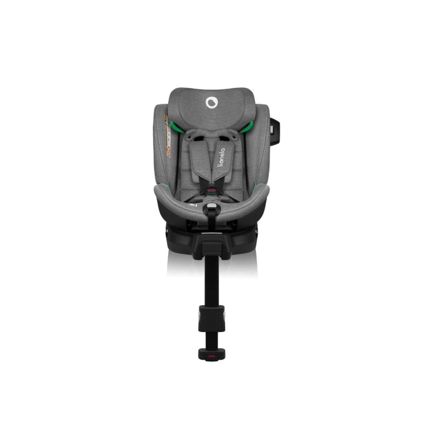 Lionelo - Kindersitz mit Basis, drehbar HARMONY i-Size 40-150 cm schwarz/grau