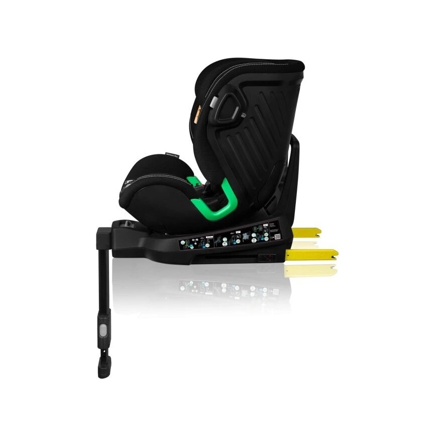 Lionelo - Kindersitz mit Basis, drehbar HARMONY i-Size 40-150 cm schwarz
