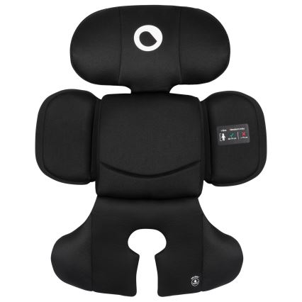 Lionelo - Drehbarer Autokindersitz BASTIAAN i-Size 40-150 cm mit Basis, Black Carbon