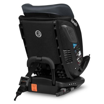 Lionelo - Drehbarer Autokindersitz mit Basis BASTIAAN i-Size 40-150 cm Grey Stone