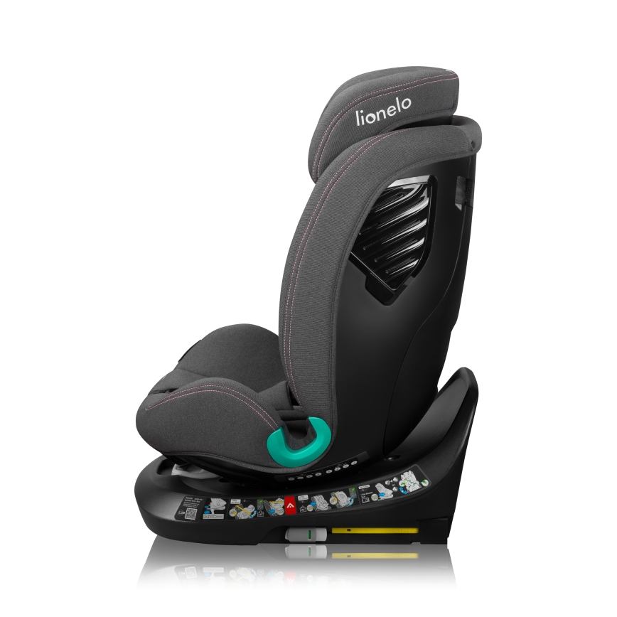 Lionelo - Drehbarer Kindersitz mit Basis BASTIAAN ONE i-Size 40-150 cm Pink Rose