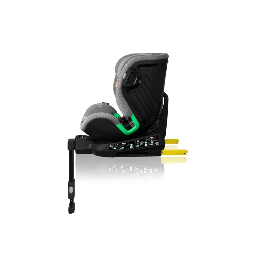 Lionelo - Drehbarer Autokindersitz mit Basis HARMONY i-Size 40-150 cm schwarz/grau