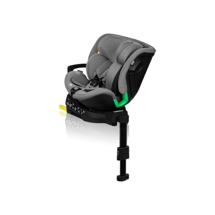 Lionelo - Drehbarer Autokindersitz mit Basis HARMONY i-Size 40-150 cm schwarz/grau