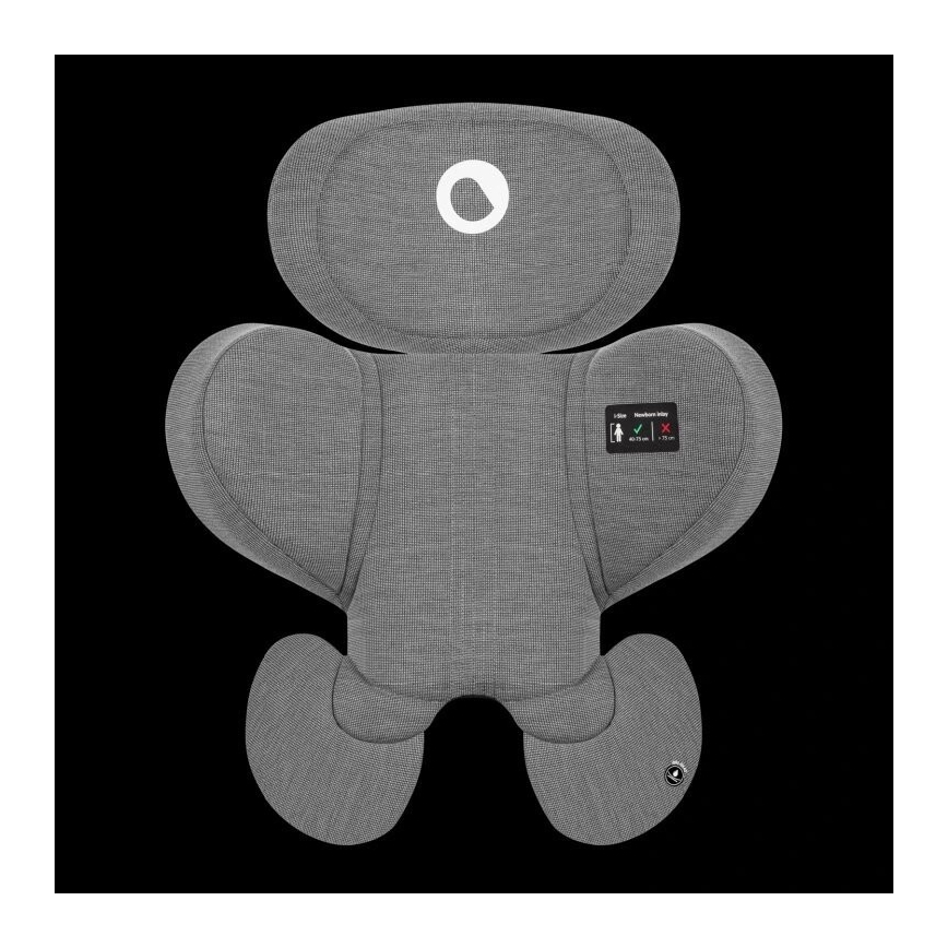 Lionelo - Drehbarer Autokindersitz mit Basis HARMONY i-Size 40-150 cm schwarz/grau