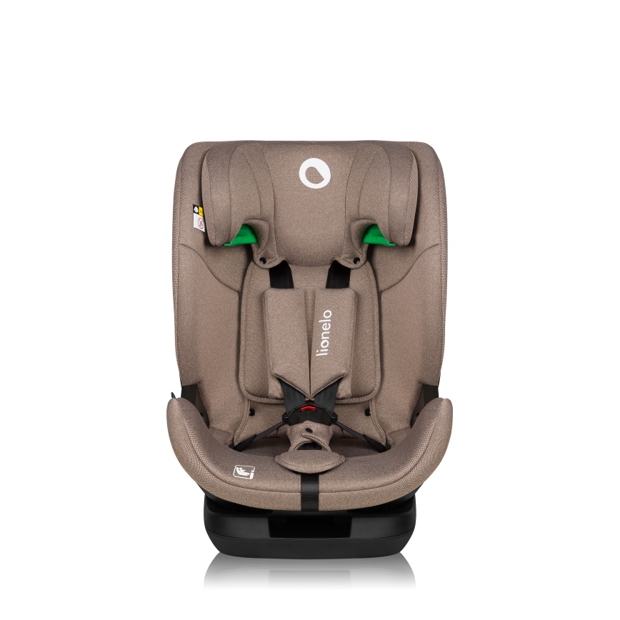 Lionelo - Drehbarer Autokindersitz mit Basis LAVENDER i-Size 76-150 cm Beige Latte