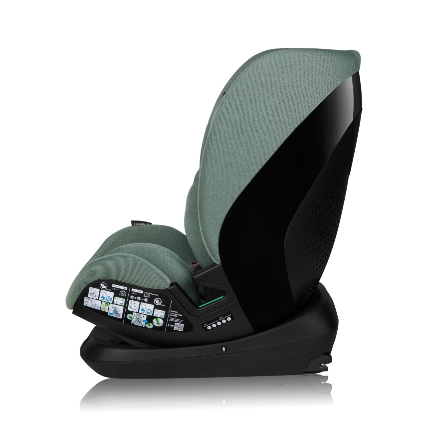 Lionelo - LAVENDER i-Size drehbarer Kindersitz mit Basis 76-150 cm Pistaziengrün