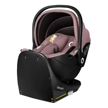 Lionelo - Drehbarer Autokindersitz mit Basis MOXIE SET i-Size 40-87 cm Pink Mauve