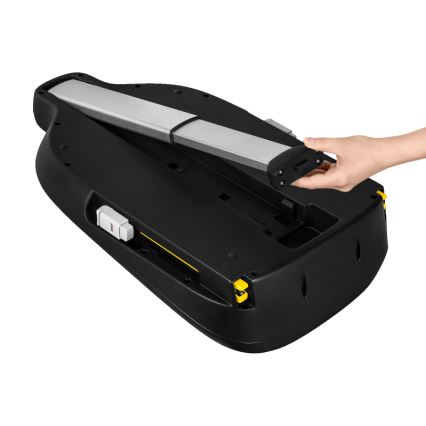 Lionelo - Drehbarer Kindersitz mit Basis ASTRID SET i-Size 40-87 cm Schwarz/Grau