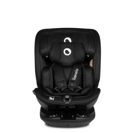 Lionelo - Drehbarer Kindersitz mit Basis BASTIAAN i-Size 40-150 cm Carbon-Schwarz