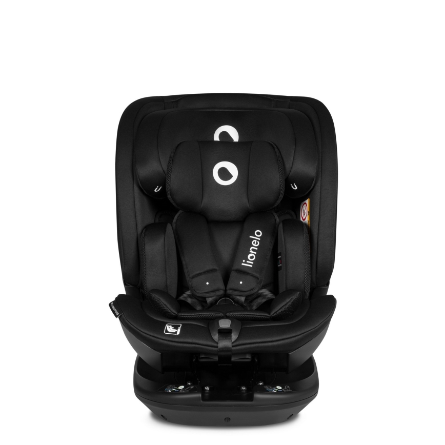 Lionelo - Drehbarer Kindersitz mit Basis BASTIAAN i-Size 40-150 cm Carbon-Schwarz