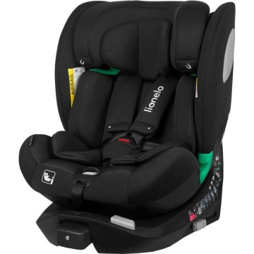 Lionelo - Drehbarer Kindersitz mit Basis BRAAM AIR i-Size 40-150 cm Schwarz Carbon