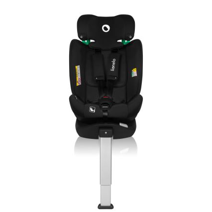 Lionelo - Drehbarer Kindersitz mit Basis BRAAM AIR i-Size 40-150 cm Schwarz Carbon