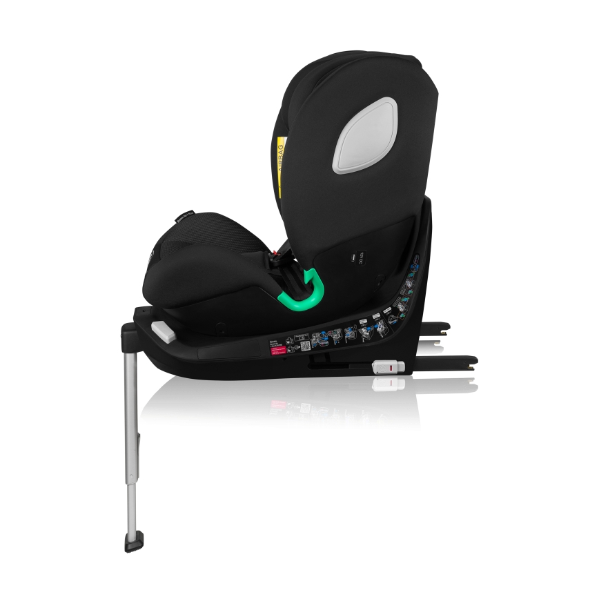 Lionelo - Drehbarer Kindersitz mit Basis BRAAM AIR i-Size 40-150 cm Schwarz Carbon
