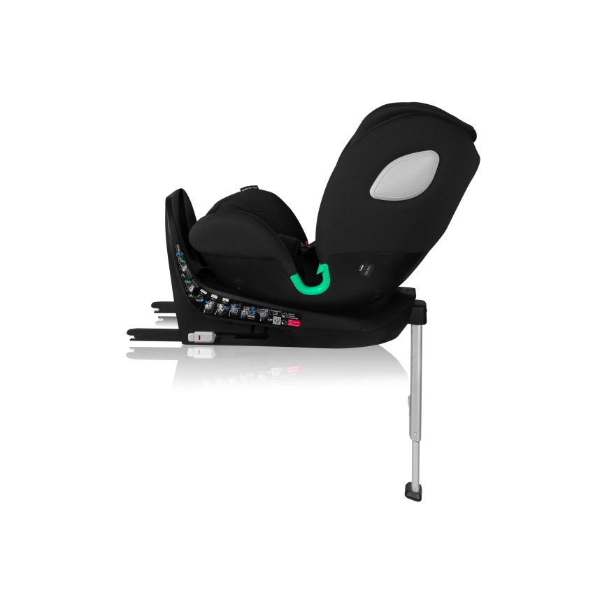 Lionelo - Drehbarer Kindersitz mit Basis BRAAM AIR i-Size 40-150 cm Schwarz Carbon
