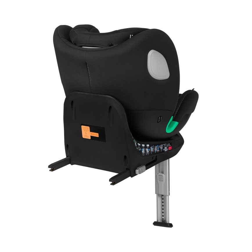 Lionelo - Drehbarer Kindersitz mit Basis BRAAM AIR i-Size 40-150 cm Schwarz Carbon