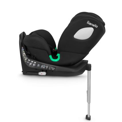 Lionelo - Drehbarer Kindersitz mit Basis BRAAM i-Size 40-150 cm Carbon-Schwarz