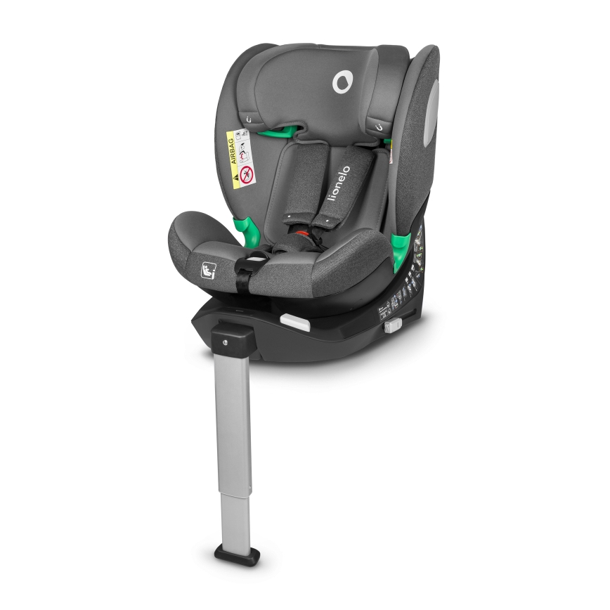 Lionelo - Drehbarer Kindersitz mit Basis BRAAM i-Size 40–150 cm Grey Stone