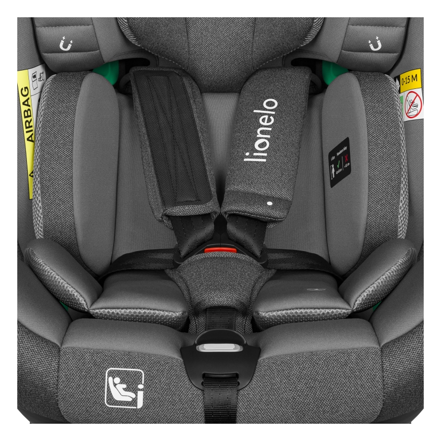 Lionelo - Drehbarer Kindersitz mit Basis BRAAM i-Size 40–150 cm Grey Stone