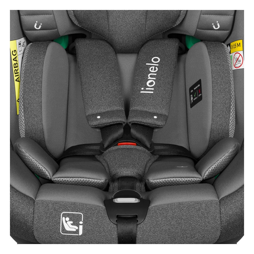 Lionelo - Drehbarer Kindersitz mit Basis BRAAM i-Size 40–150 cm Grey Stone
