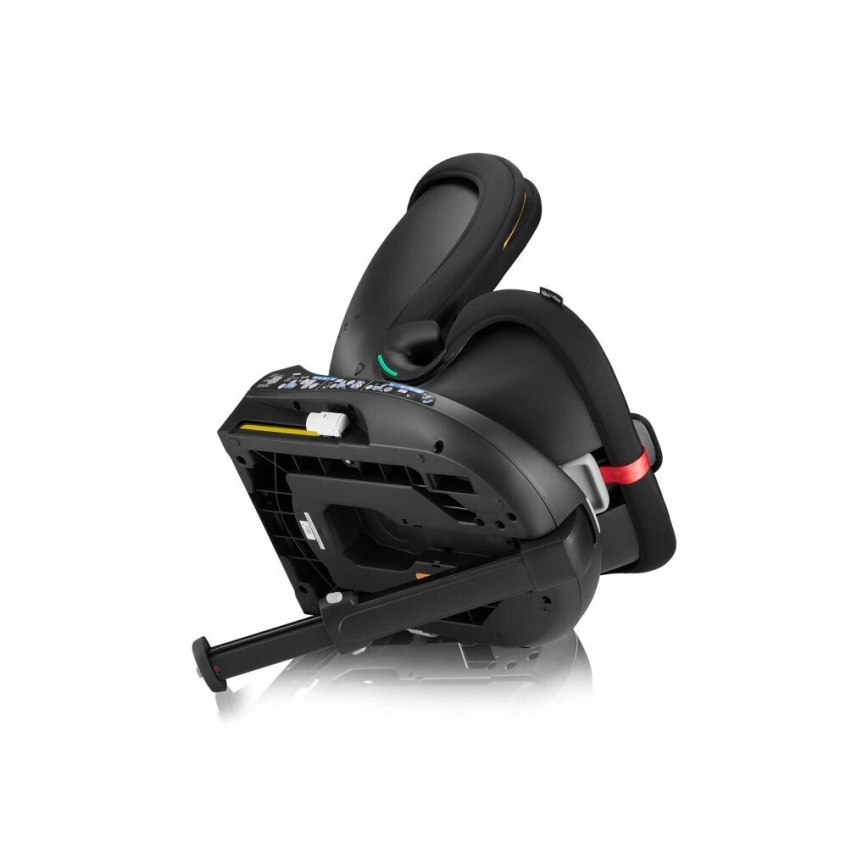 Lionelo - Drehbarer Kindersitz mit Basis NAVY i-Size 40-150 cm Schwarz/Rot