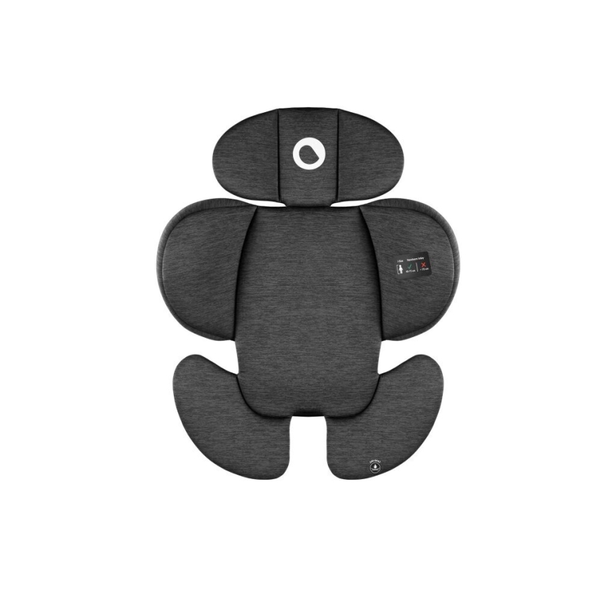 Lionelo - Drehbarer Kindersitz mit Basis NAVY i-Size 40-150 cm Schwarz/Rot