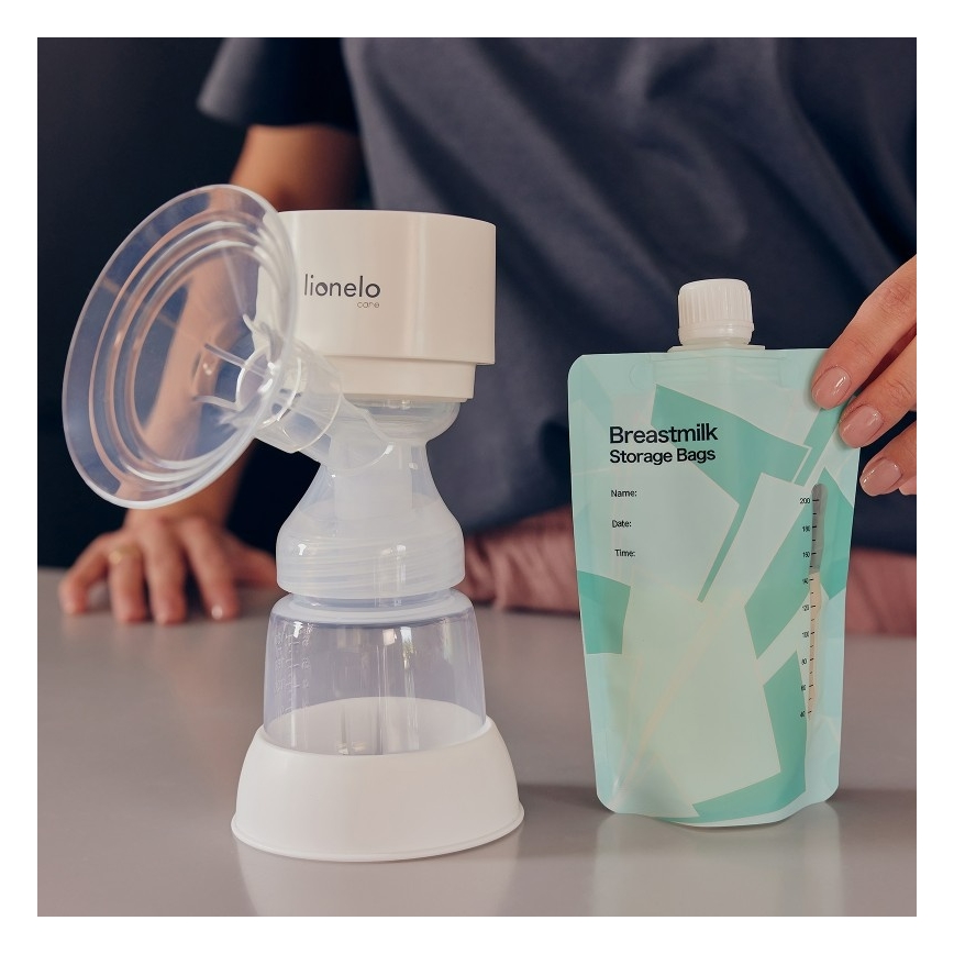 Lionelo - Wiederaufladbare elektrische Muttermilchpumpe FIDI ONE 5V 1000 mAh 180 ml