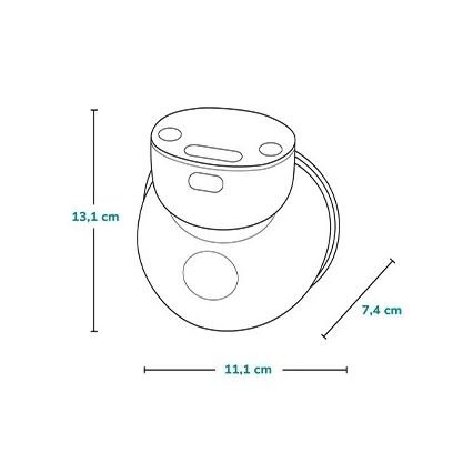 Lionelo - Elektrische wiederaufladbare Brustpumpe FIDI FREE SIMPLE 5V 1000 mAh 180 ml