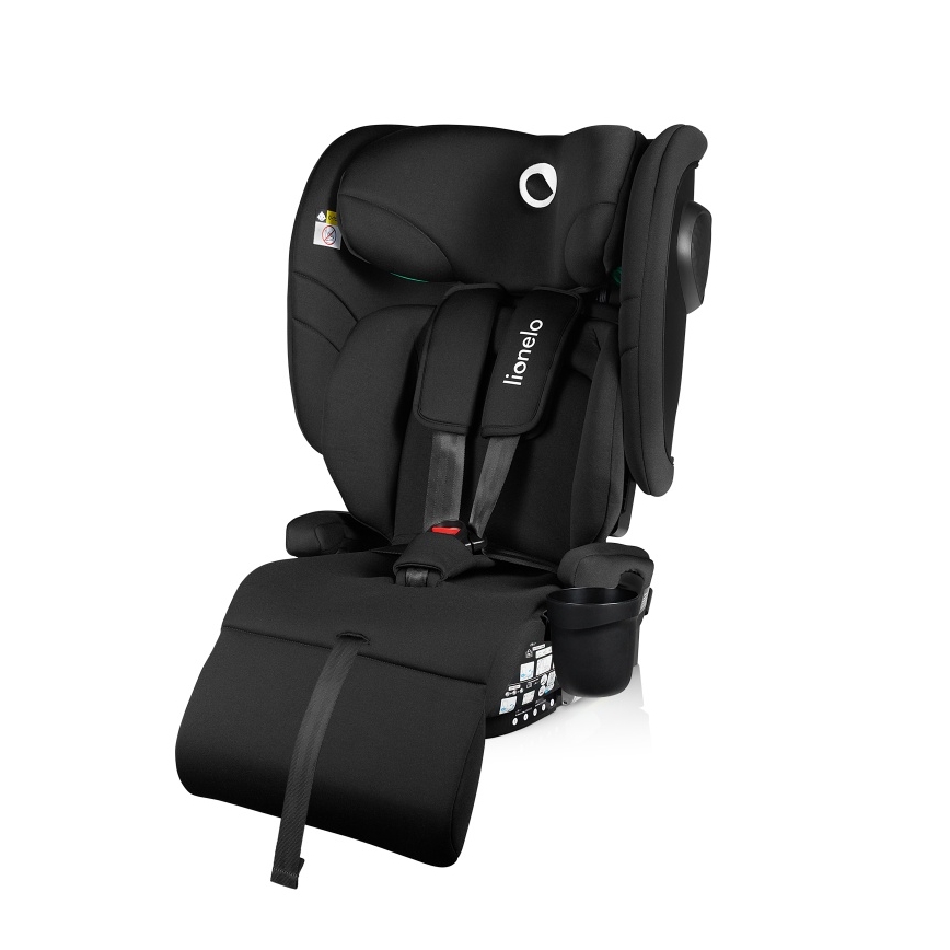 Lionelo - Faltbarer Kindersitz NELLY i-Size 76-150 cm Black Carbon