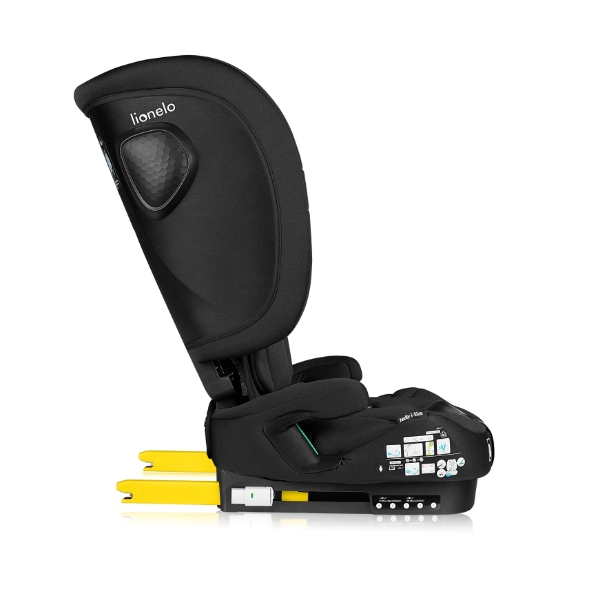 Lionelo - Faltbarer Kindersitz NELLY i-Size 76-150 cm Black Carbon