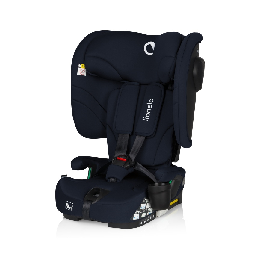 Lionelo - Faltbarer Kindersitz NELLY i-Size 76-150 cm Navyblau