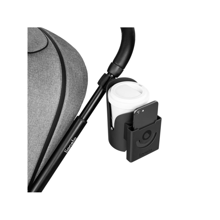 Lionelo - Getränkehalter für Kinderwagen OVE Black Onyx