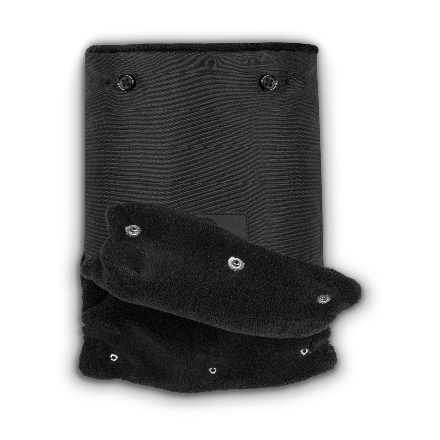Lionelo - HANDMUFF Handwärmer für Kinderwagen, Schwarz