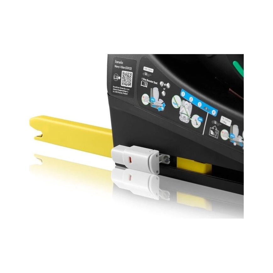 Lionelo - Kindersitz mit Basis, drehbar NAVY i-Size 40-150 cm schwarz/türkis