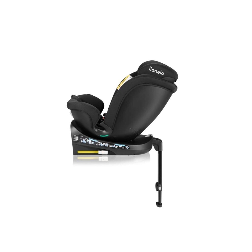 Lionelo - Kindersitz mit Basis, drehbar NAVY i-Size 40-150 cm schwarz