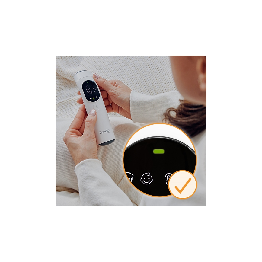 Lionelo - Infrarot-Thermometer FEVERSCAN mit 2x AAA-Batterien