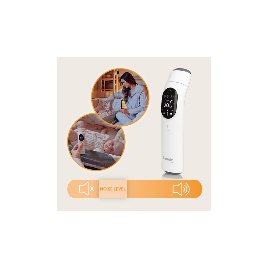 Lionelo - Infrarot-Thermometer FEVERSCAN mit 2x AAA-Batterien