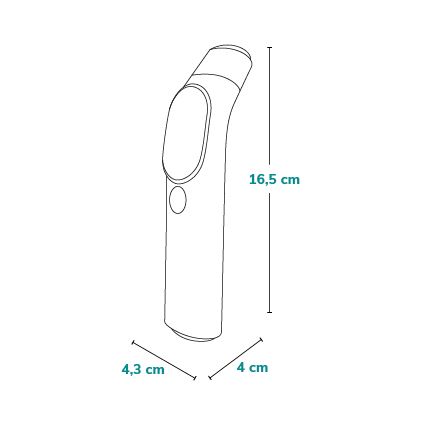 Lionelo - Infrarot-Thermometer FEVERSCAN mit 2x AAA-Batterien