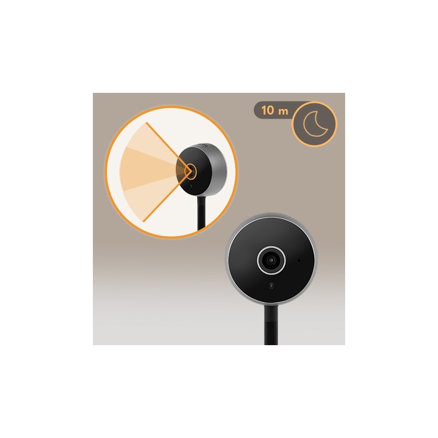 Lionelo - Intelligentes Babyphone BABYLINE SMART Wi-Fi Schwarz