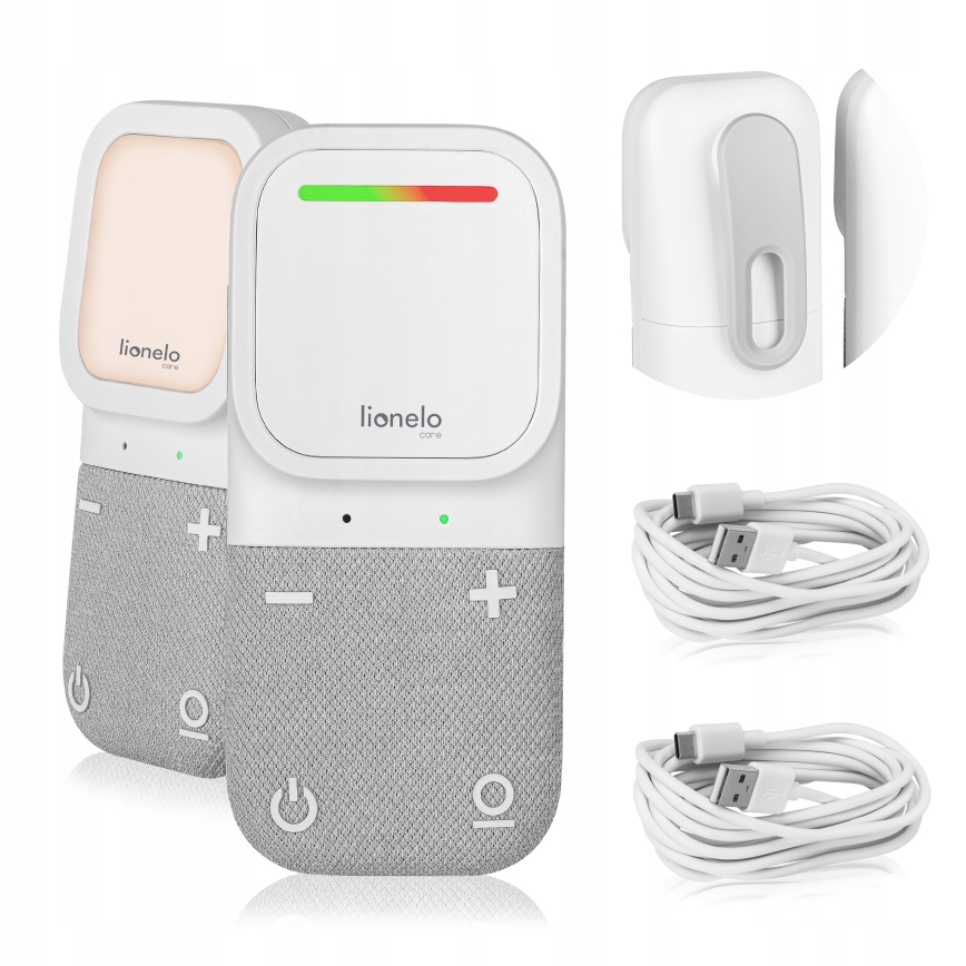 Lionelo - Kabelloses, wiederaufladbares Audio-Babyphone BABYLINE 2.2 5V
