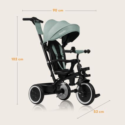 Lionelo - Kinder-Dreirad BERRY Green Forest