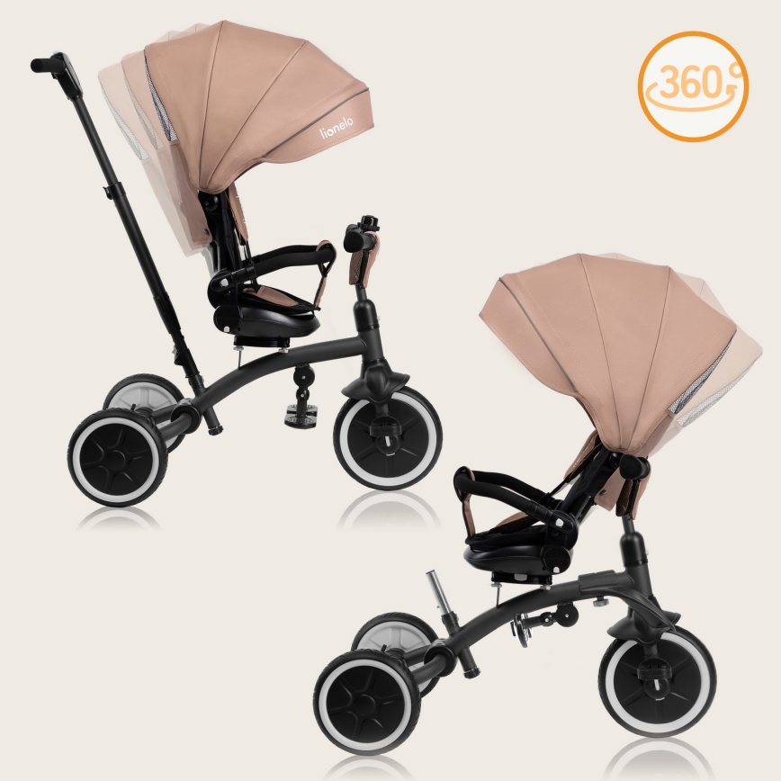 Lionelo - Kinder-Dreirad TRIS PLUS Sandbeige