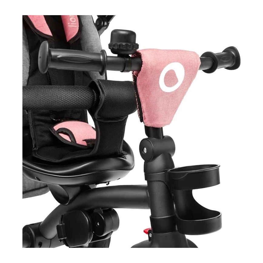 Lionelo - Kinder-Dreirad TRIS rosa/grau