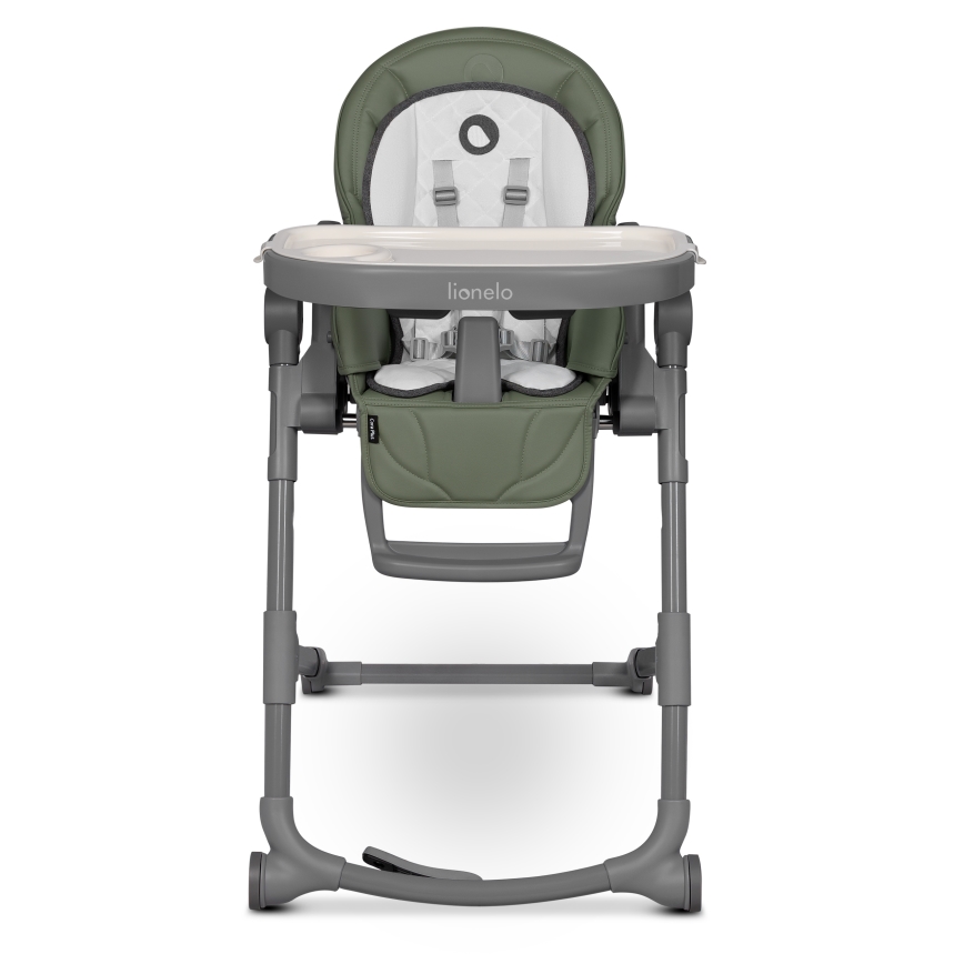 Lionelo - Kinder-Hochstuhl 2-in-1 CORA PLUS Olivgrün