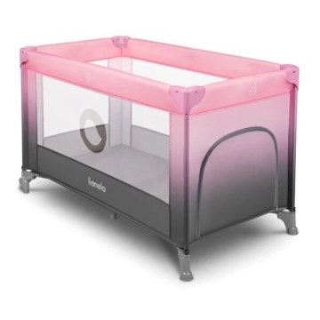 Lionelo - Kinder-Reisebett STEFI rosa/grau